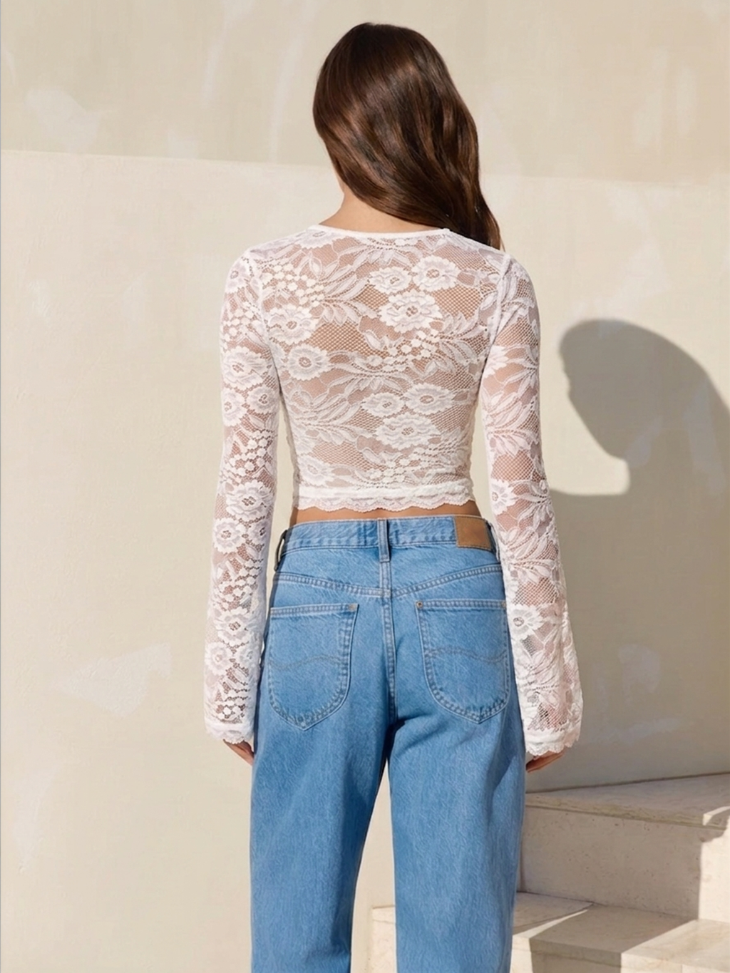 Lace Long Sleeve Top