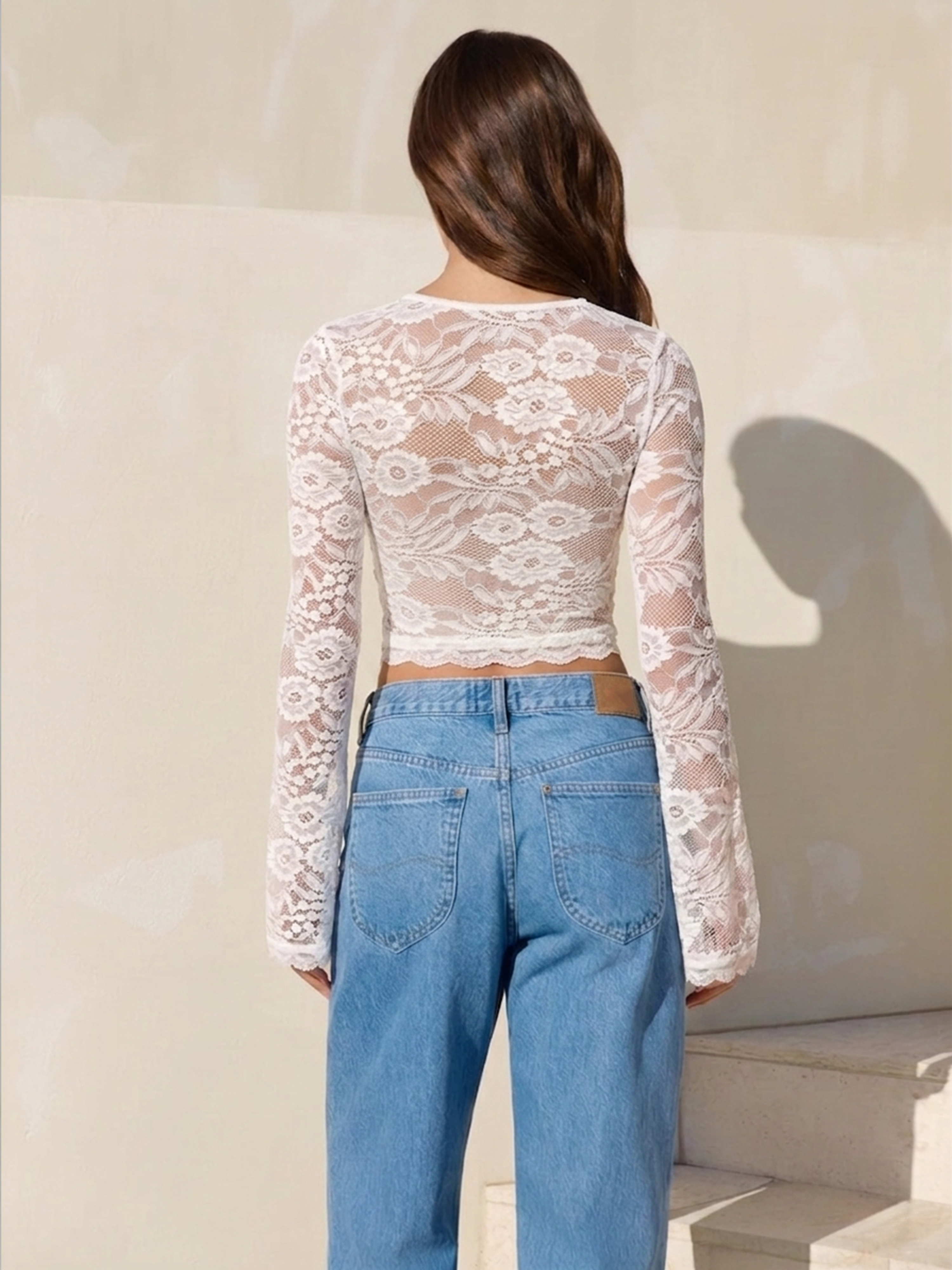 Lace Long Sleeve Top