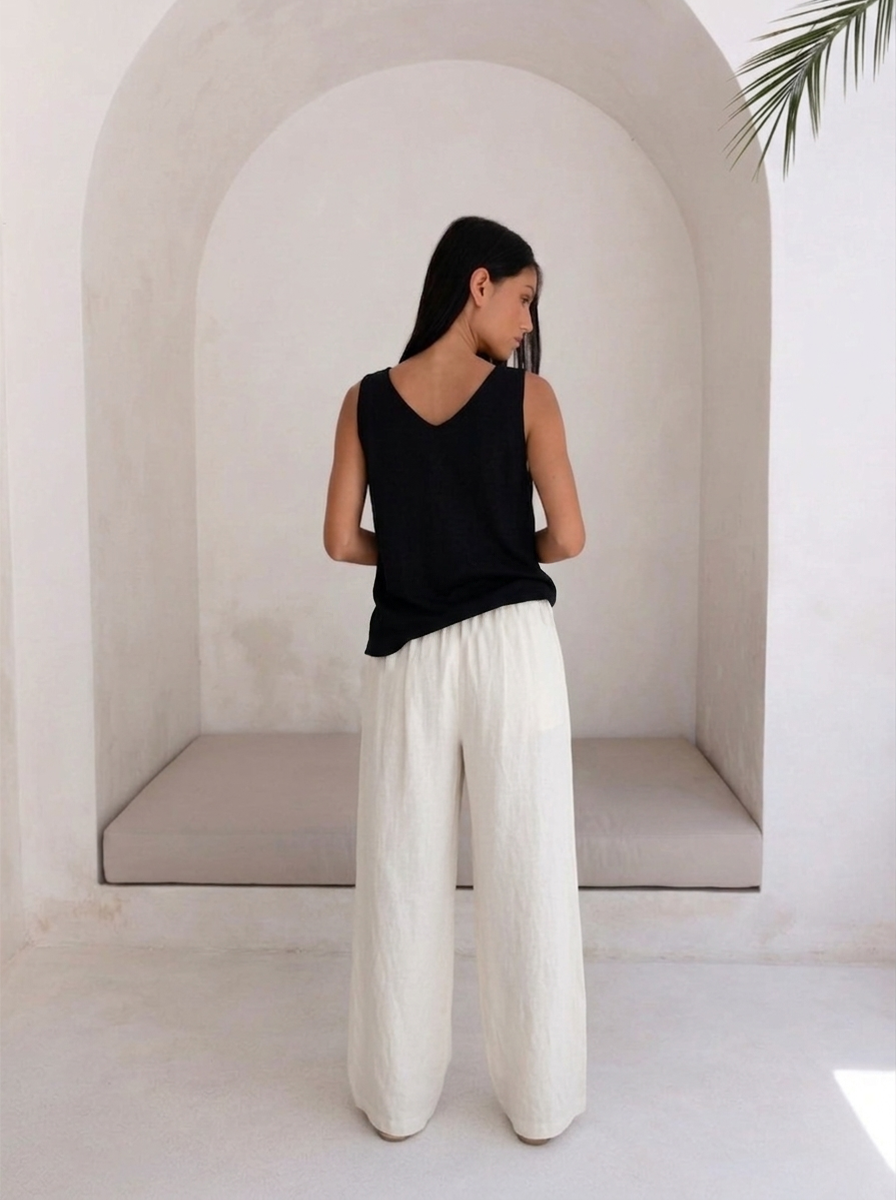 Lumea Wide-Leg Linen Trousers