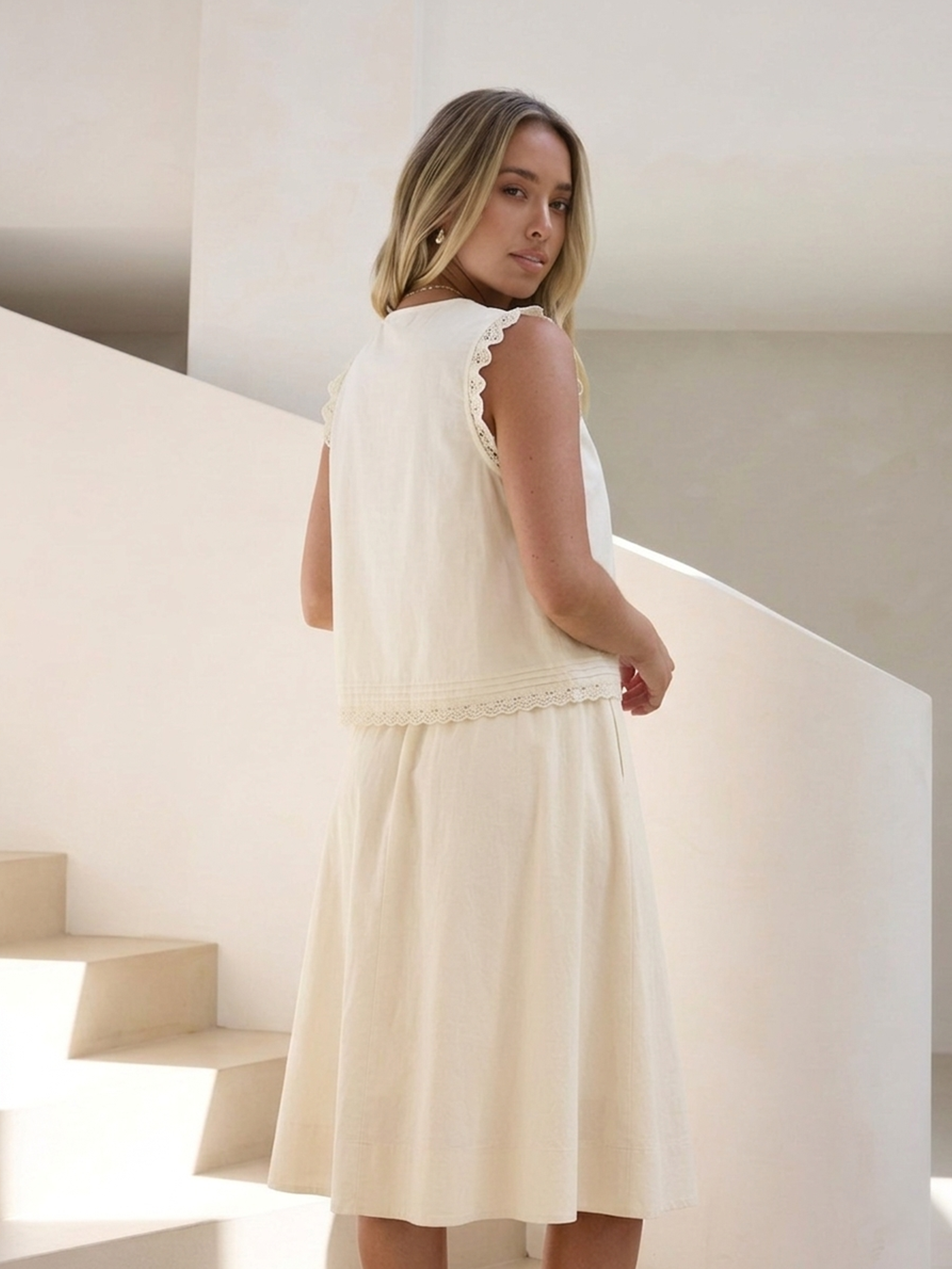Lumea Lace Trim Top