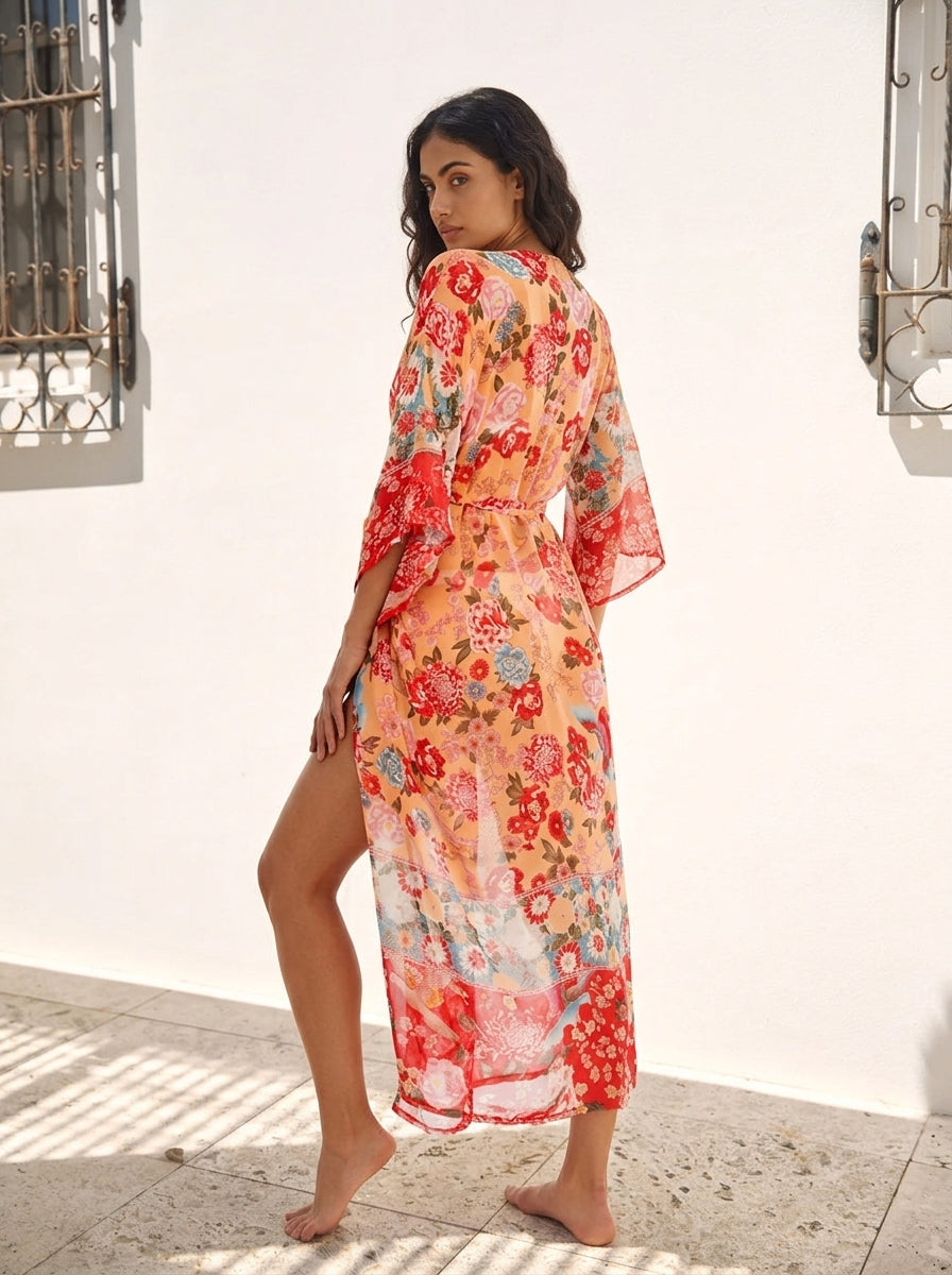 Floral Chiffon Cover-Up