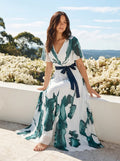 Abstract Seashore Dress