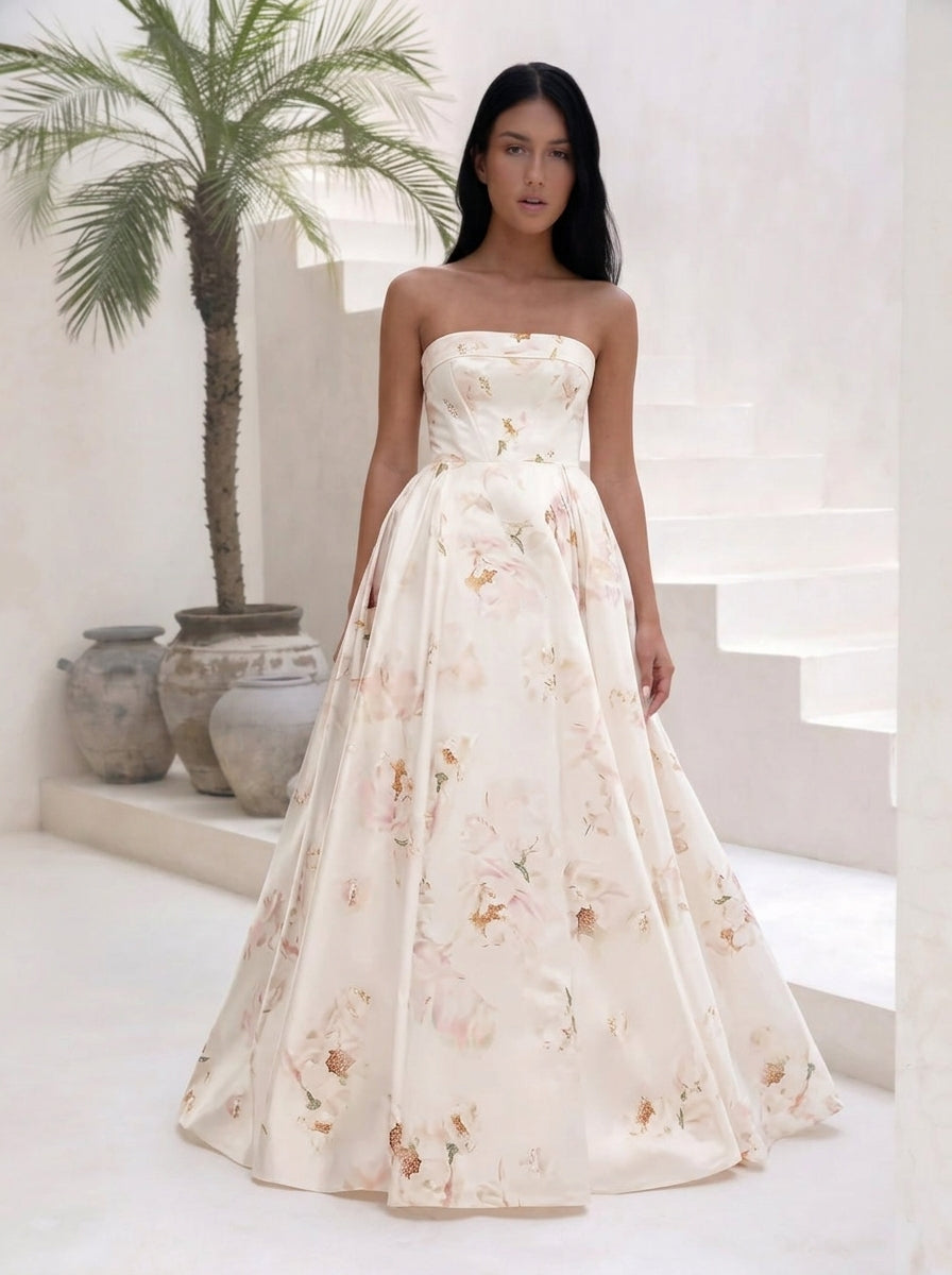 Textured Princess Maxi Dress