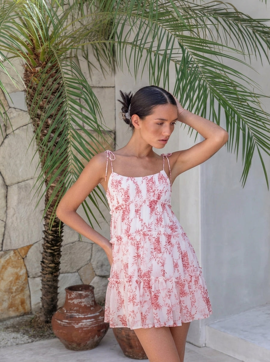 Summer Print Sling Dress
