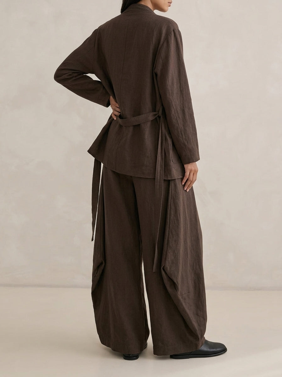 Lumea Lantern Wide-Leg Pants