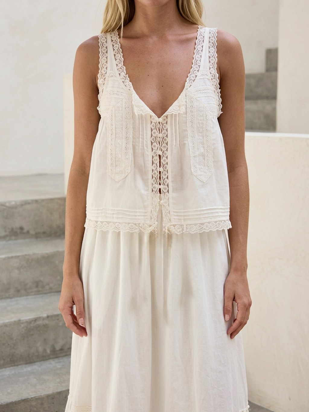 Lumea Lace Trim Top