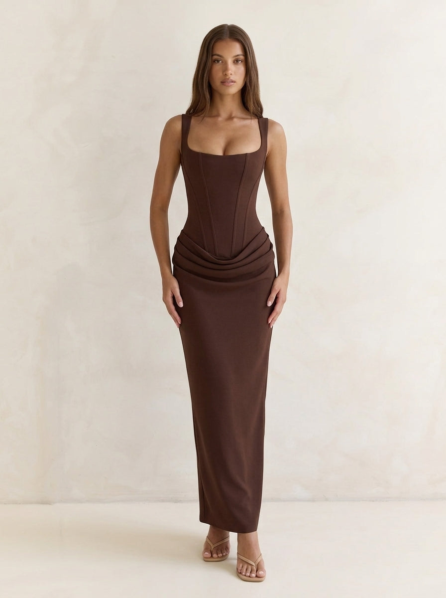 Fishbone Bodycon Dress